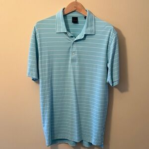 Classic Blue Striped Polo Shirt